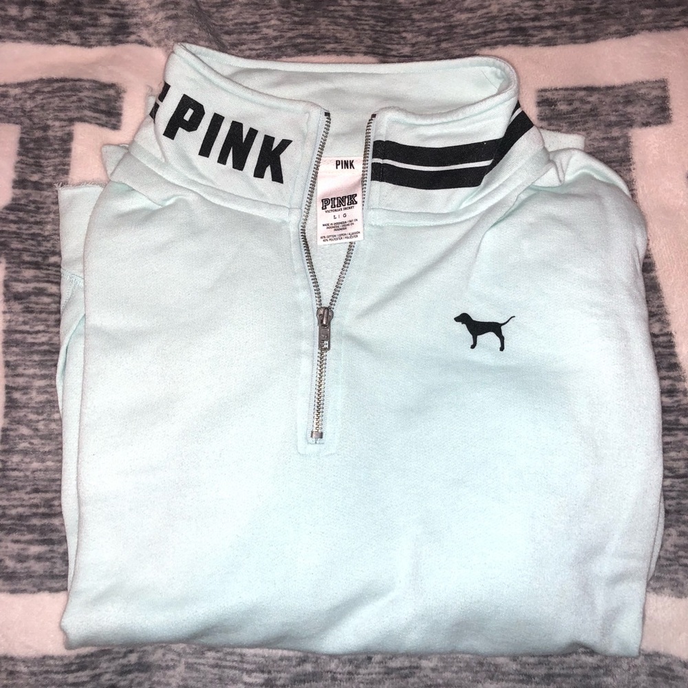 PINK quarter zip sweatshirt
